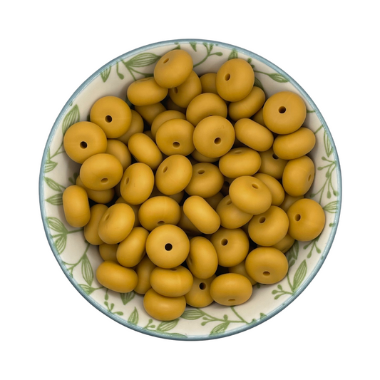 Siliconen kralen abacus amandel