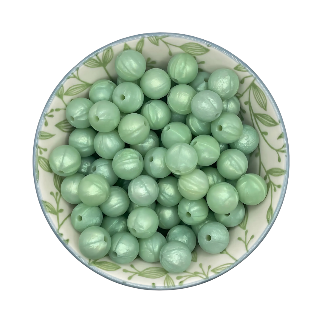 Siliconen Kralen Green Pearl