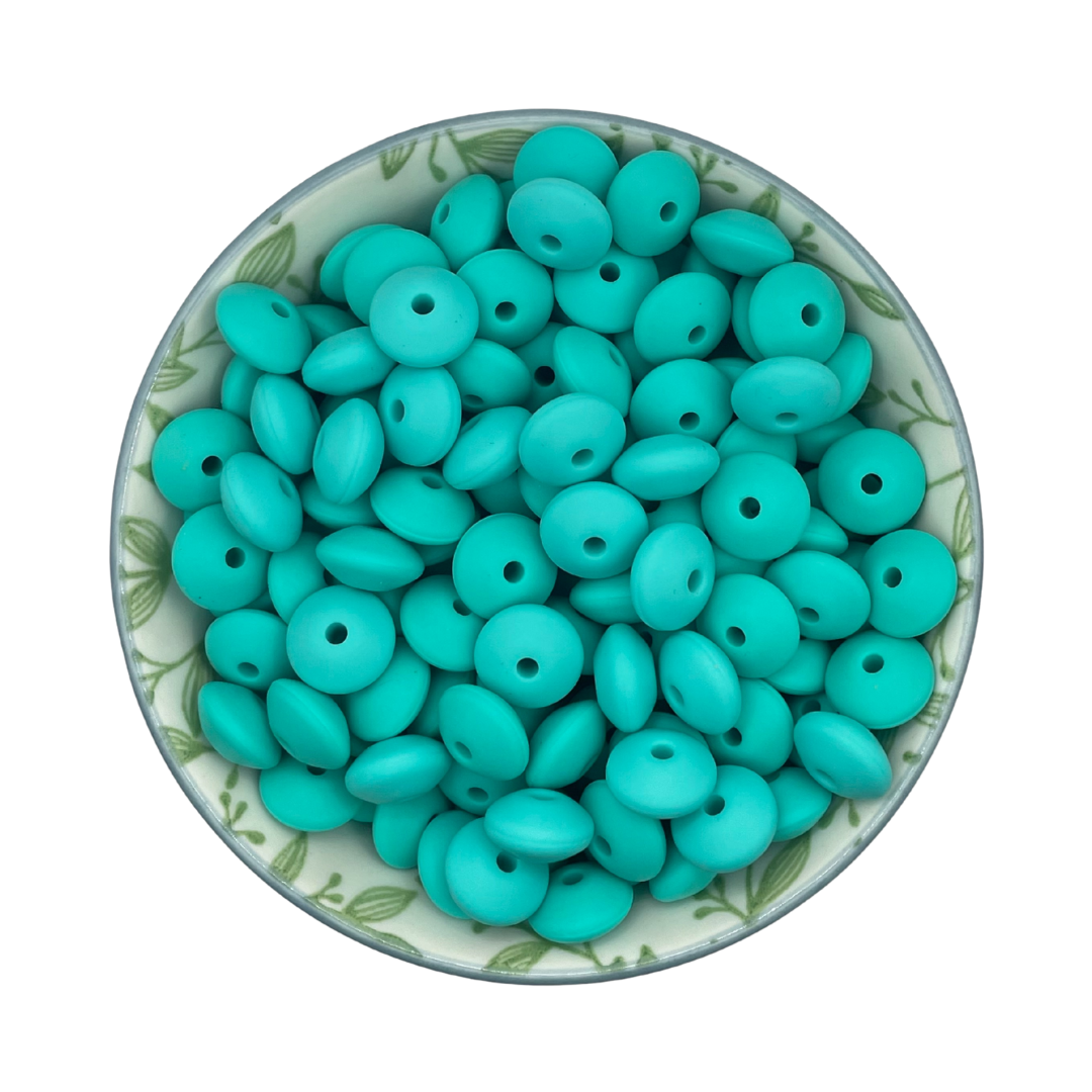 Siliconen Kralen Turquoise