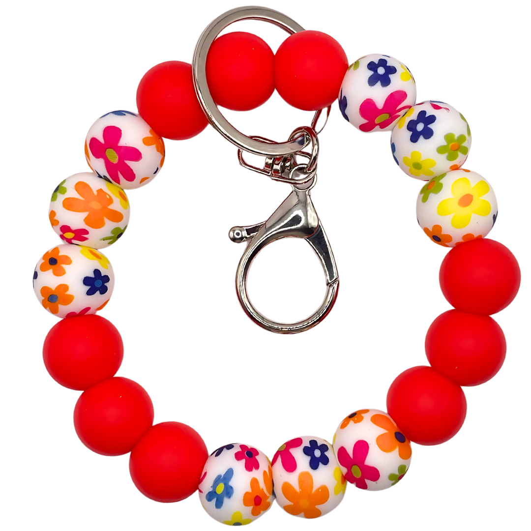 Keychain Wristlet Flower