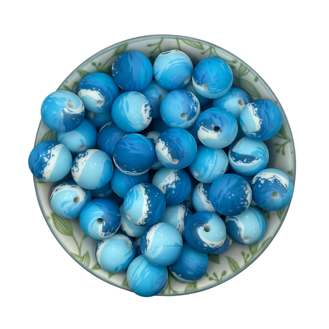 siliconen printkralen ocean 15mm
