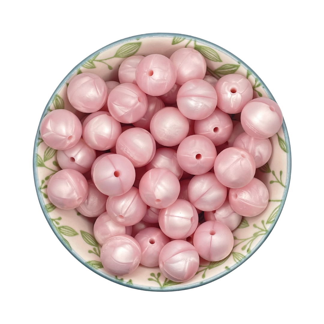 Siliconen Kralen Pink Pearl