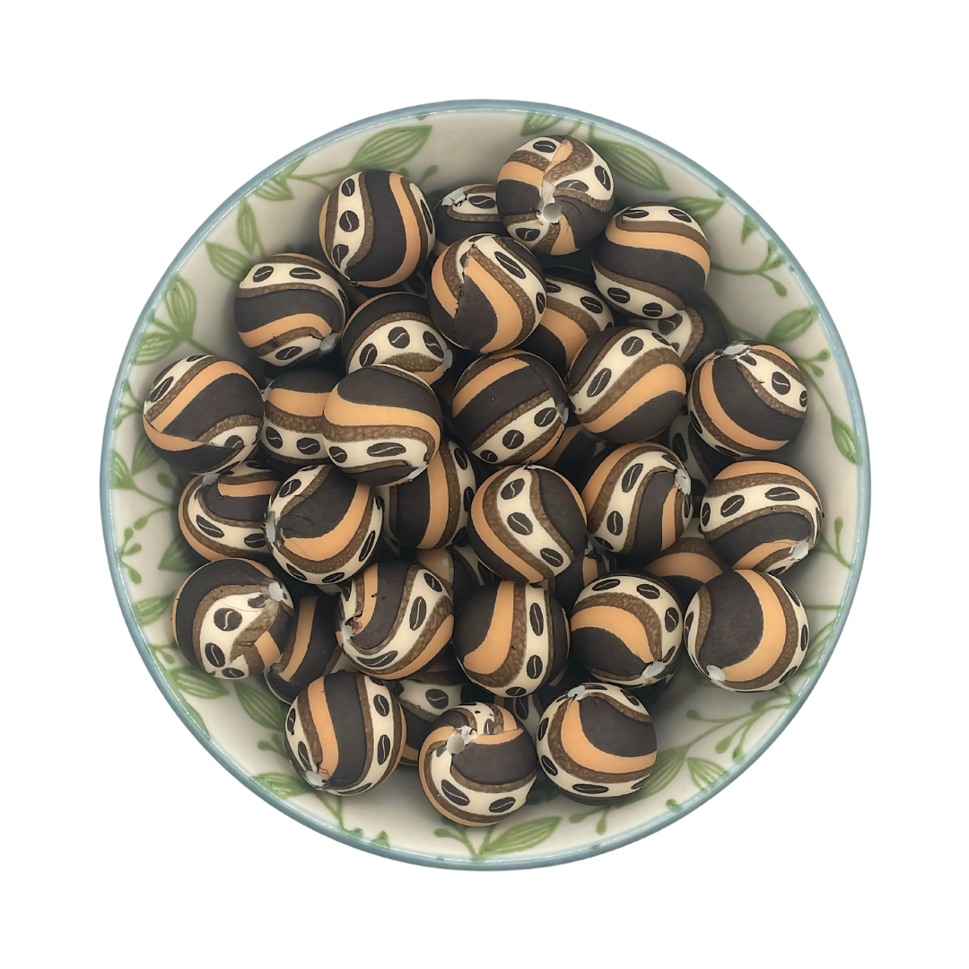 Siliconen printkralen 15mm koffie bonen