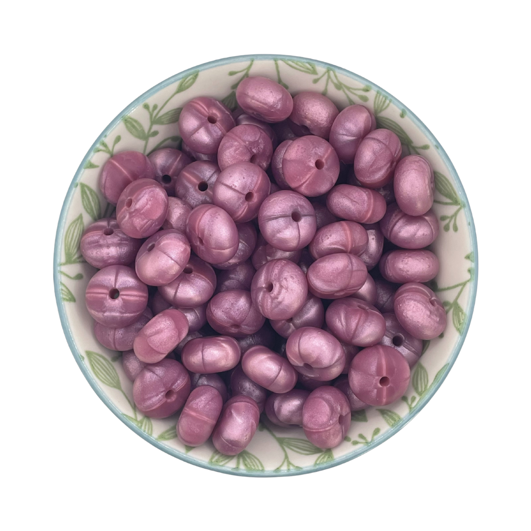 Siliconen Kralen Purple Pearl