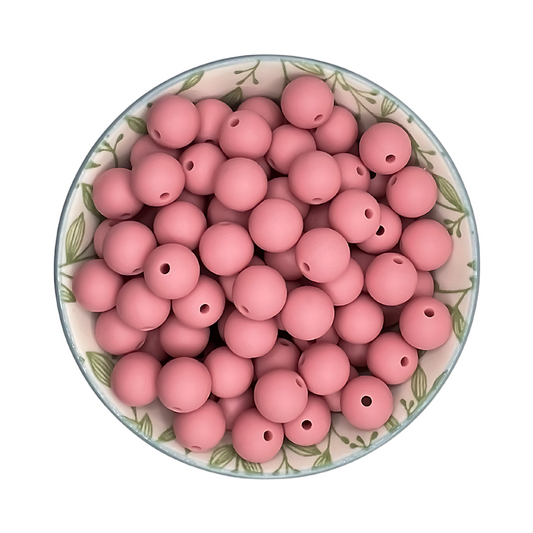 Siliconen kralen 12mm kleur blus