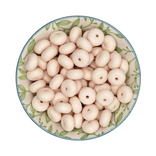 Siliconen kralen off White Abacus