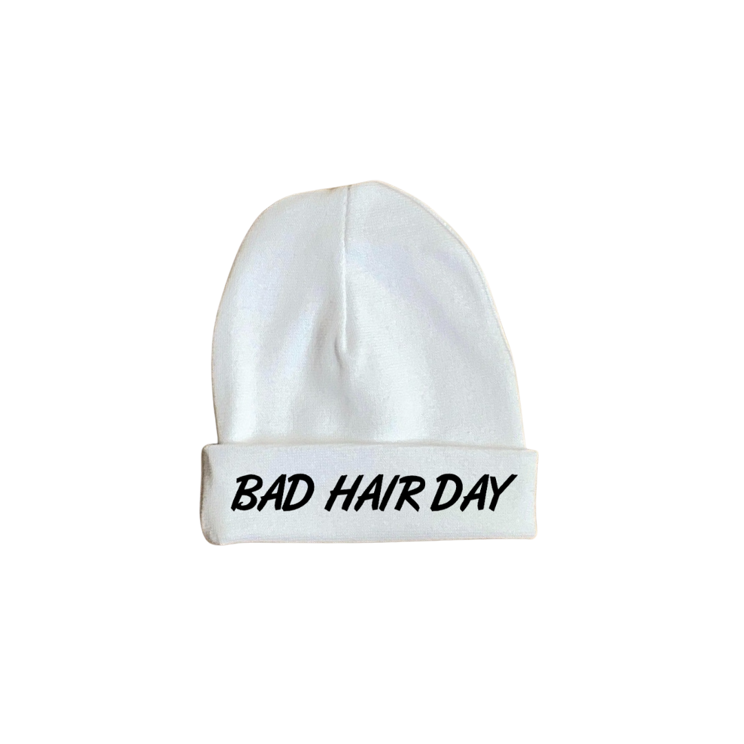 baby muts wit tekst 100% katoen