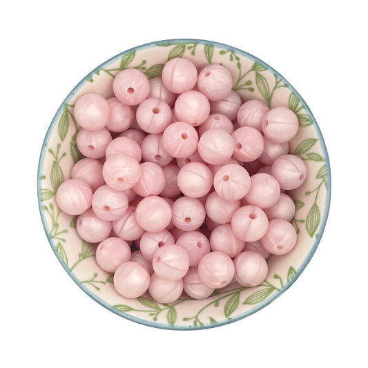 siliconen kralen 12mm pink pearl