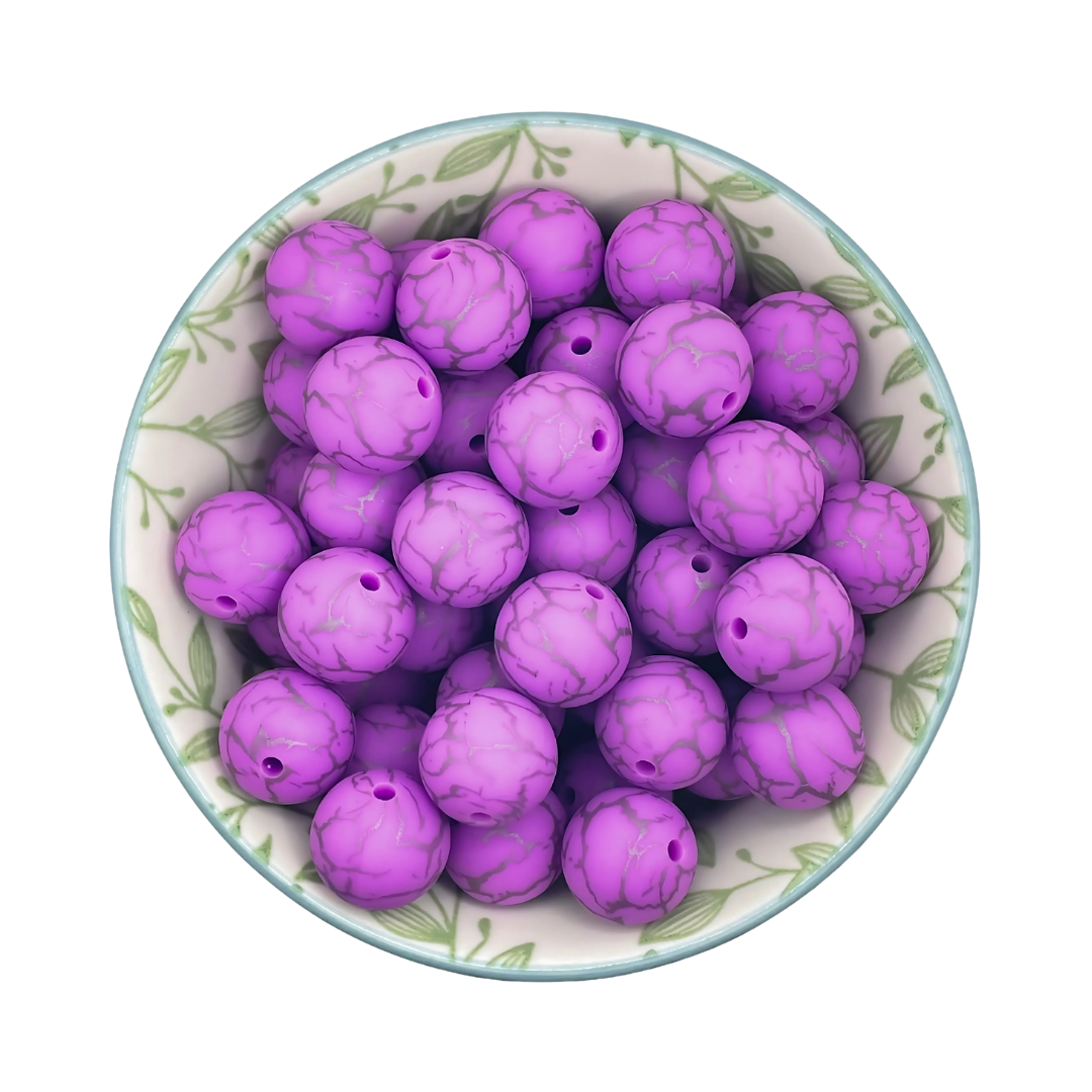 printkralen marmer stone paars