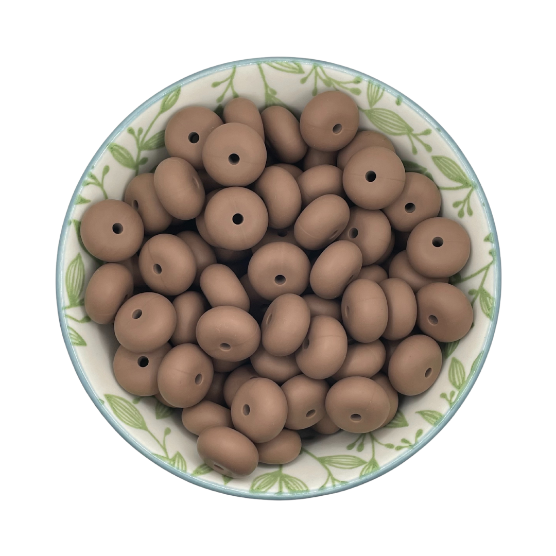 Siliconen kralen abacus koffie