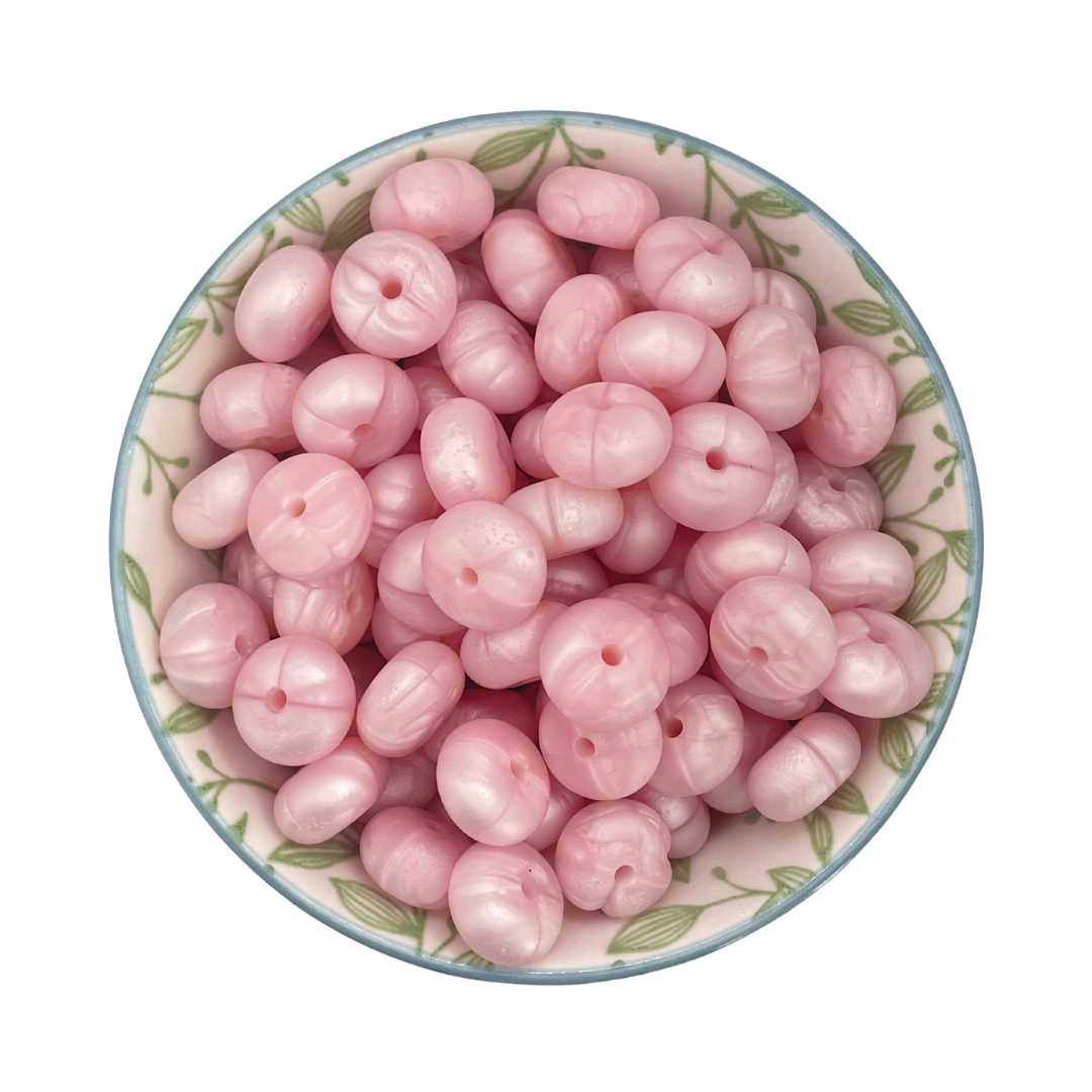 Siliconen Kralen Pink Pearl