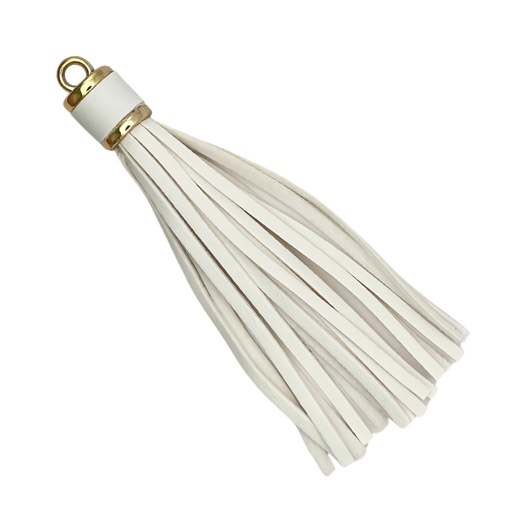 kwast (tazzle) groot wit met ring goud kleur