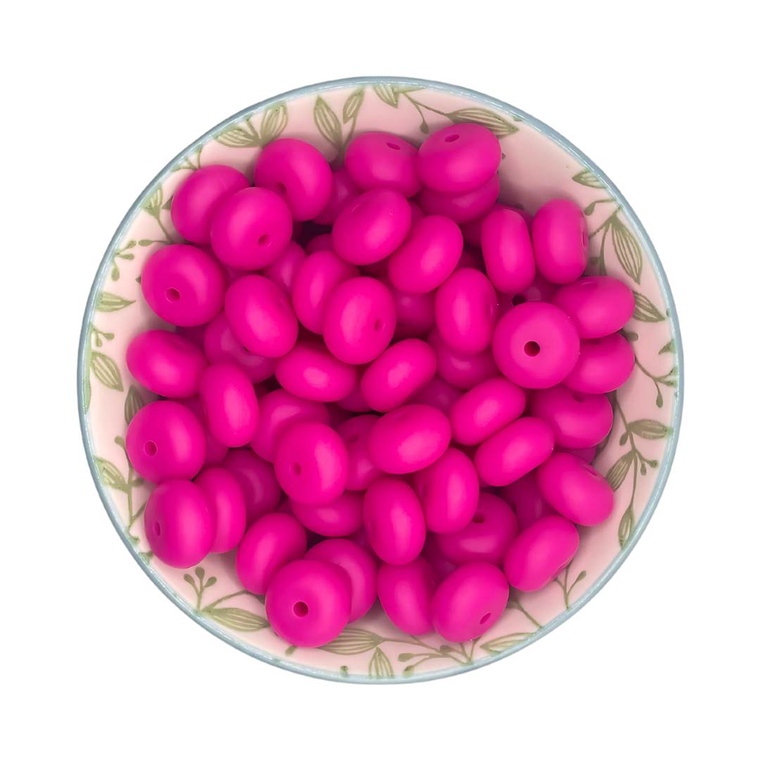 Siliconen Kralen Fuchsia
