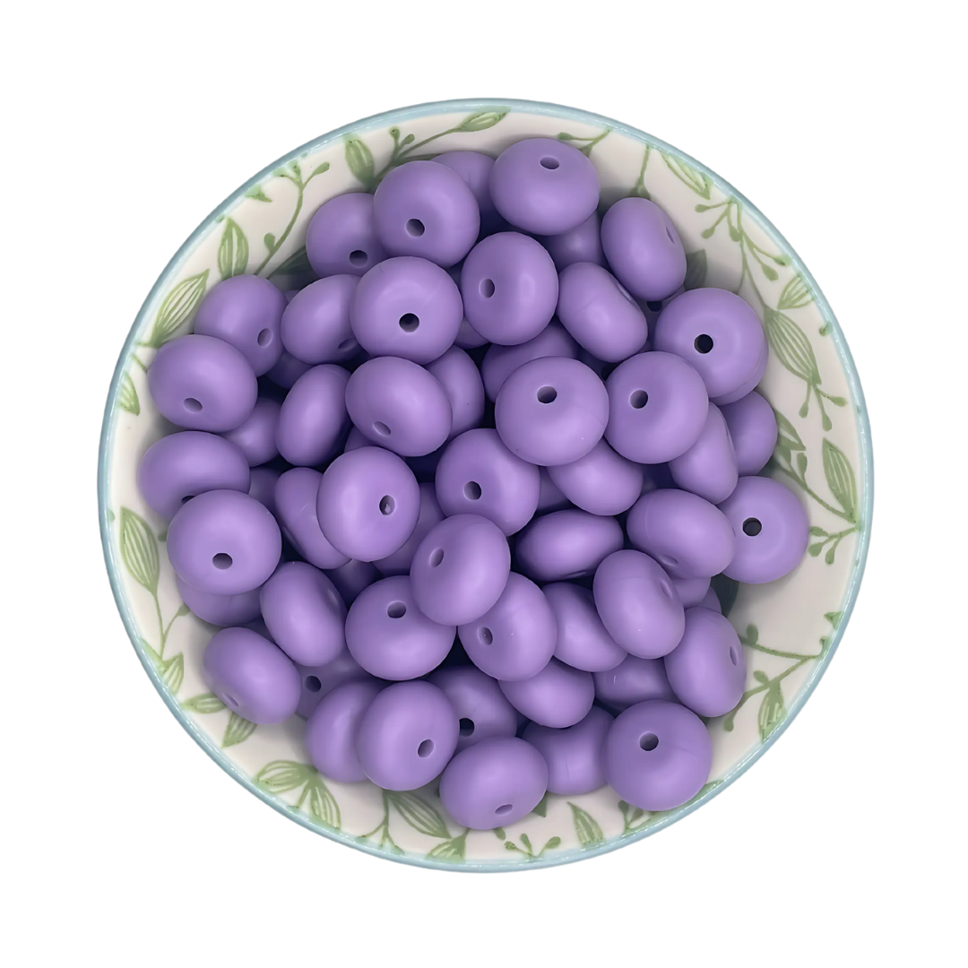 Siliconen kralen lavendel abacus