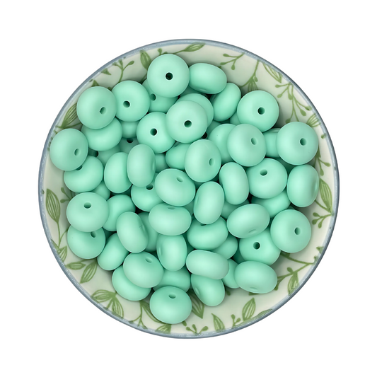 Siliconen kralen abacus mint