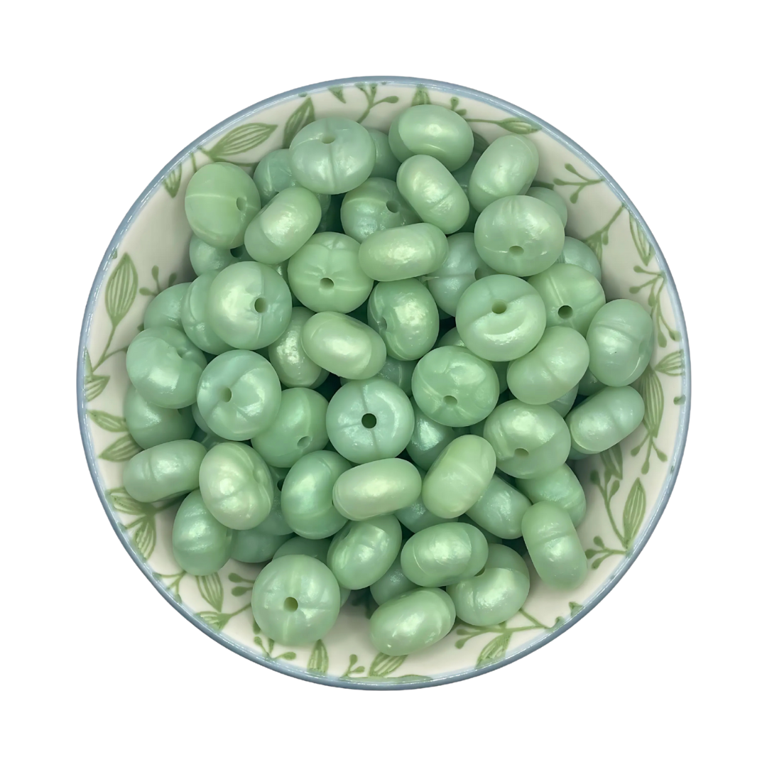 Siliconen Kralen Green Pearl