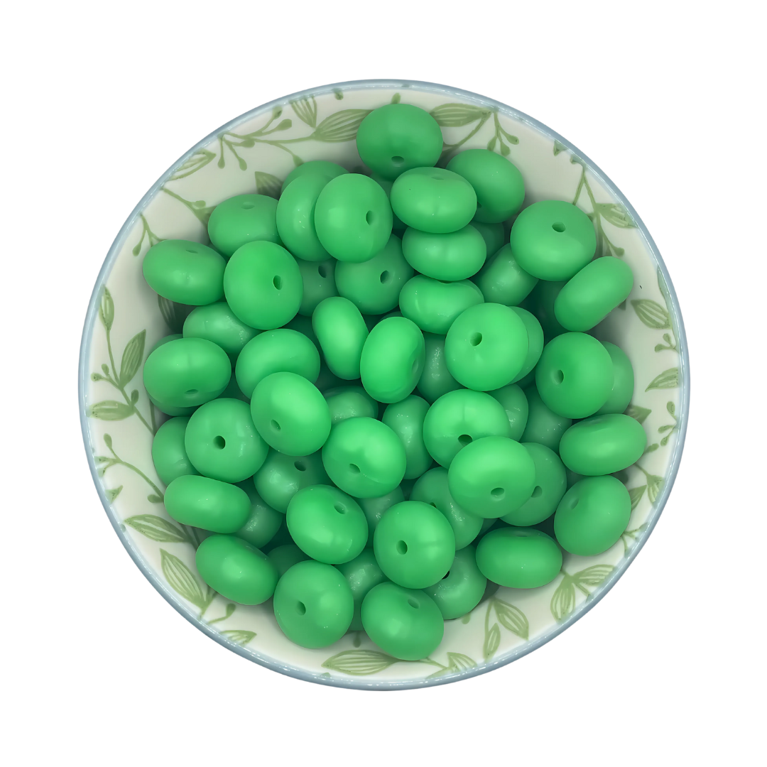 Siliconen Kralen Dark Green Pearl