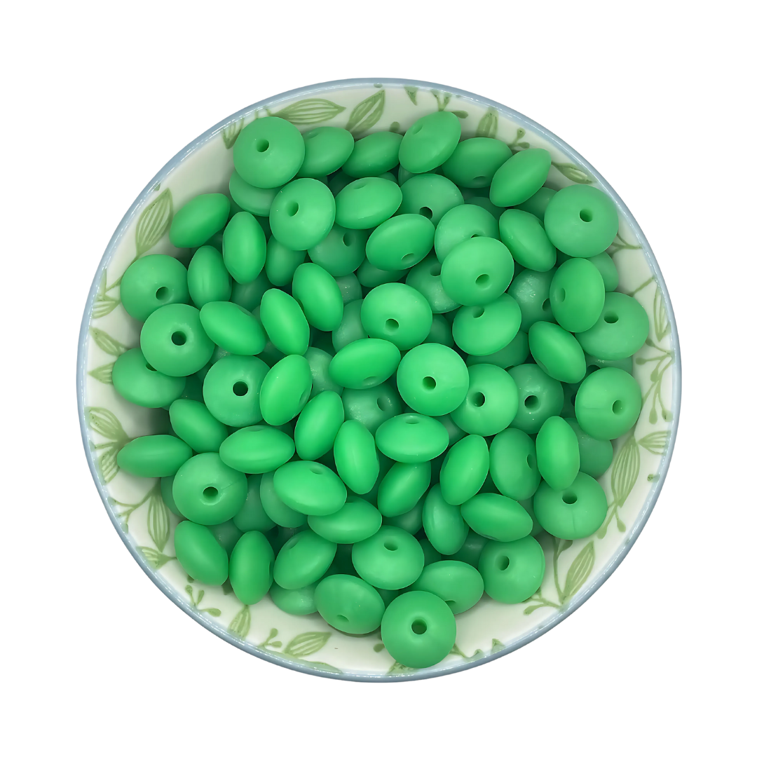 Siliconen Kralen Dark Green Pearl