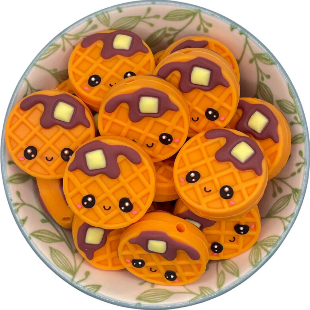 Siliconen Figuurkralen stroopwafel