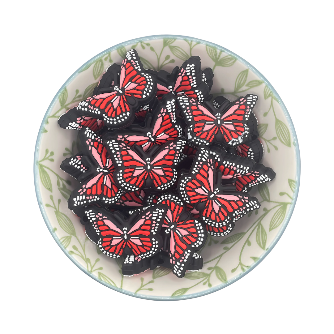 Figuurkralen Vlinder Rood