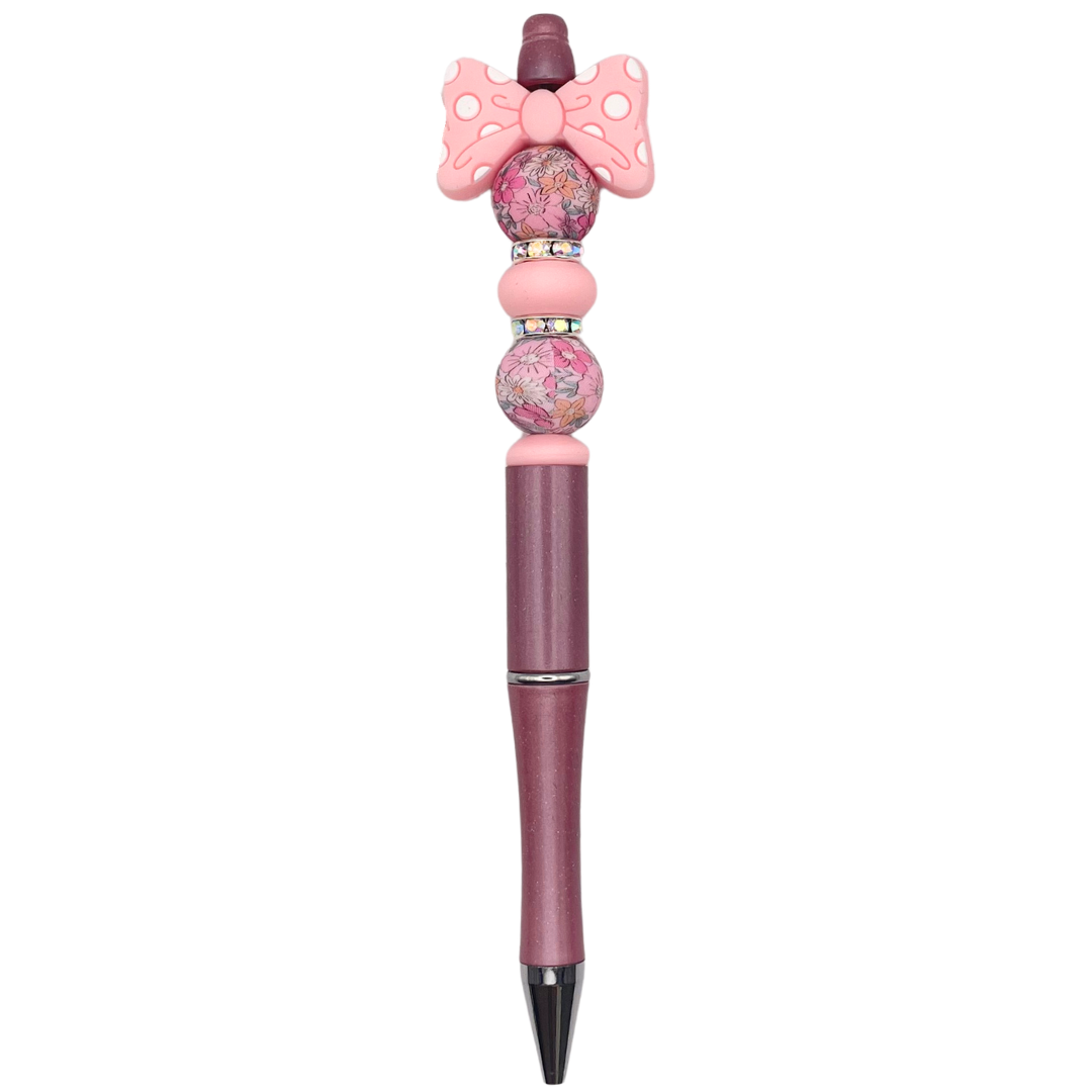 Kralenpen Strik Roze
