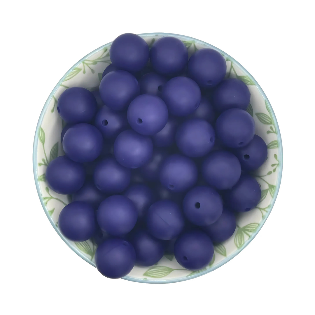 Siliconen Kralen Midnight Blue