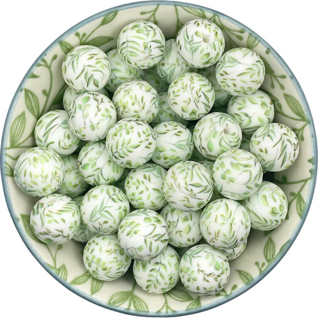 Siliconen Printkralen groene blaadjes