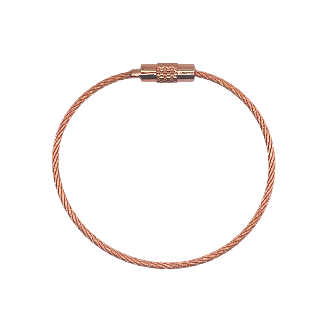 Staaldraad Ring met Schroefsluiting Rose