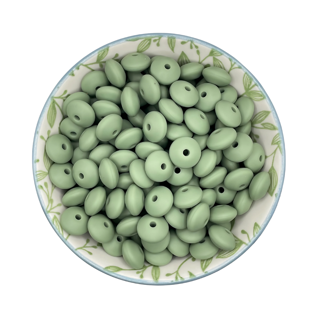Siliconen Kralen Stone Green