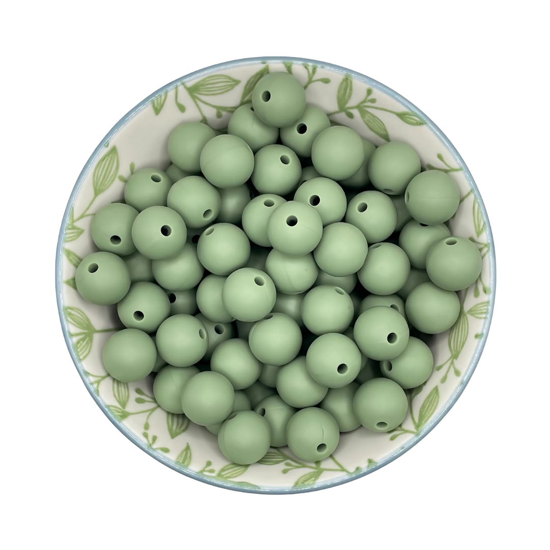 Siliconen Kralen Stone Green