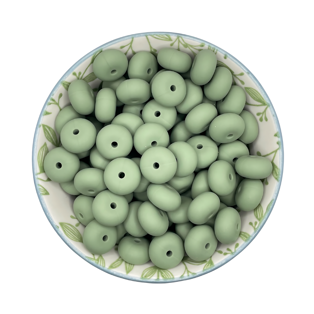 Siliconen Kralen Stone Green
