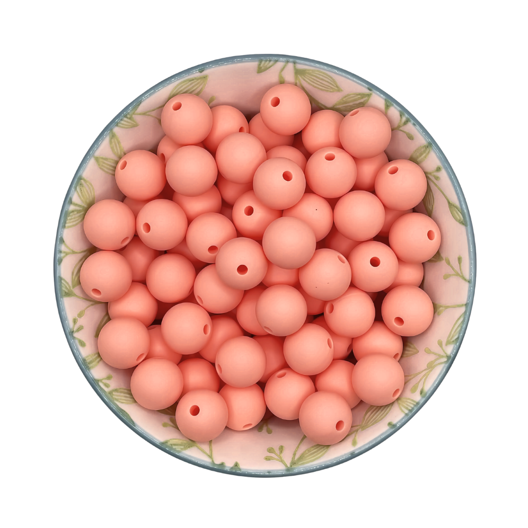 Siliconen Kralen Summer Peach