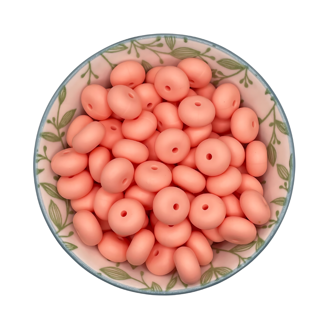 Siliconen Kralen Summer Peach