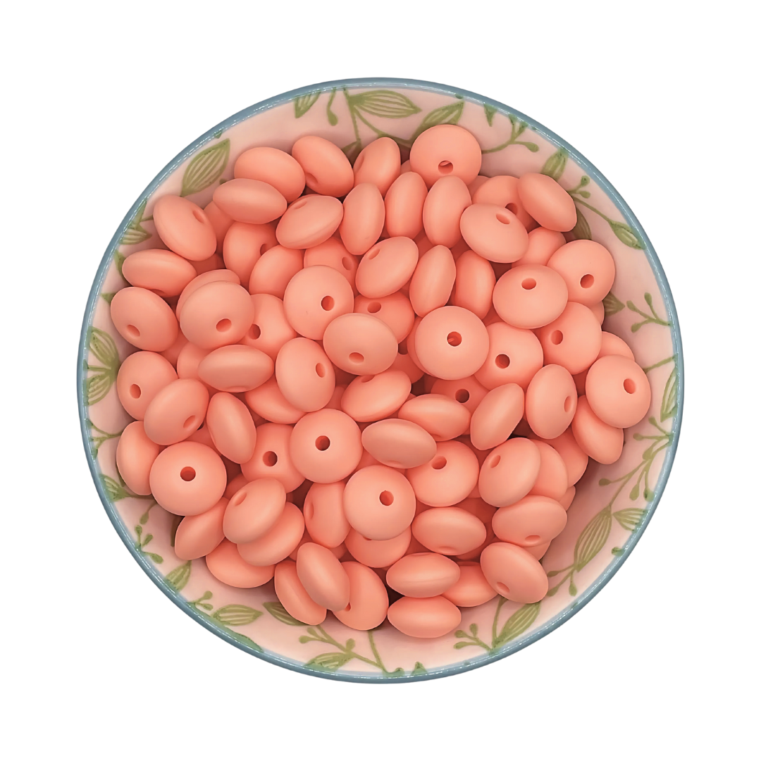 Siliconen Kralen Summer Peach