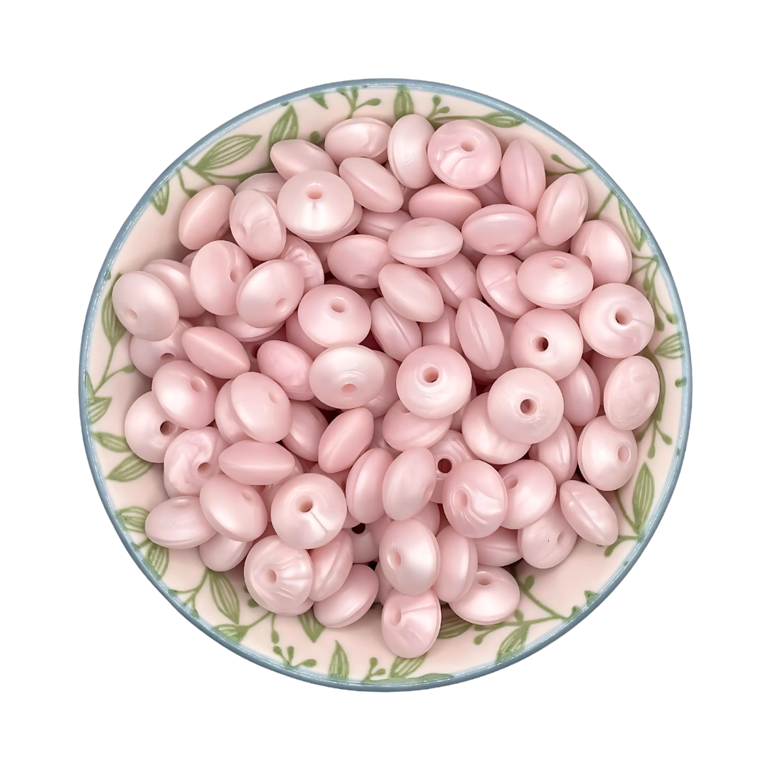 Siliconen Kralen Pink Pearl