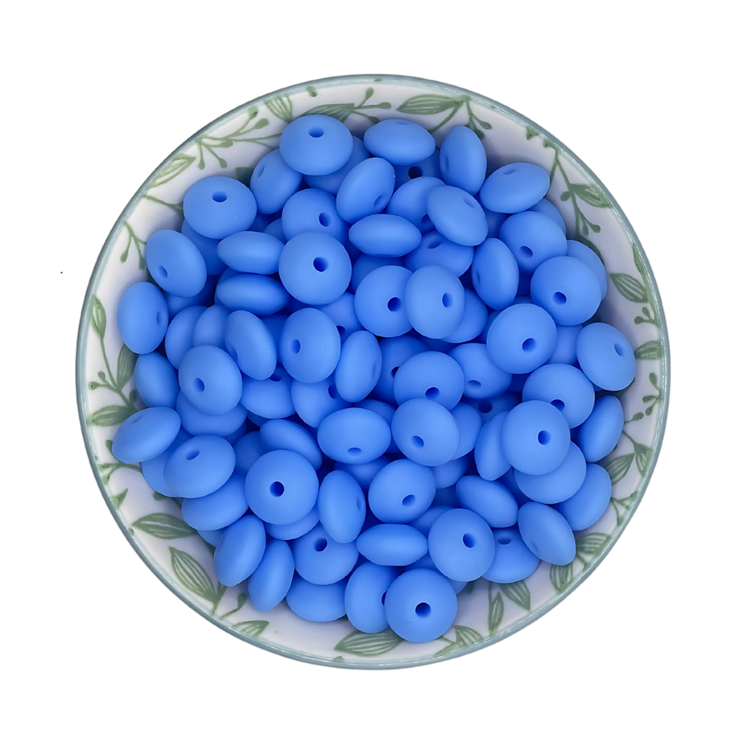 Siliconen kralen tussenschijfjes Jeans