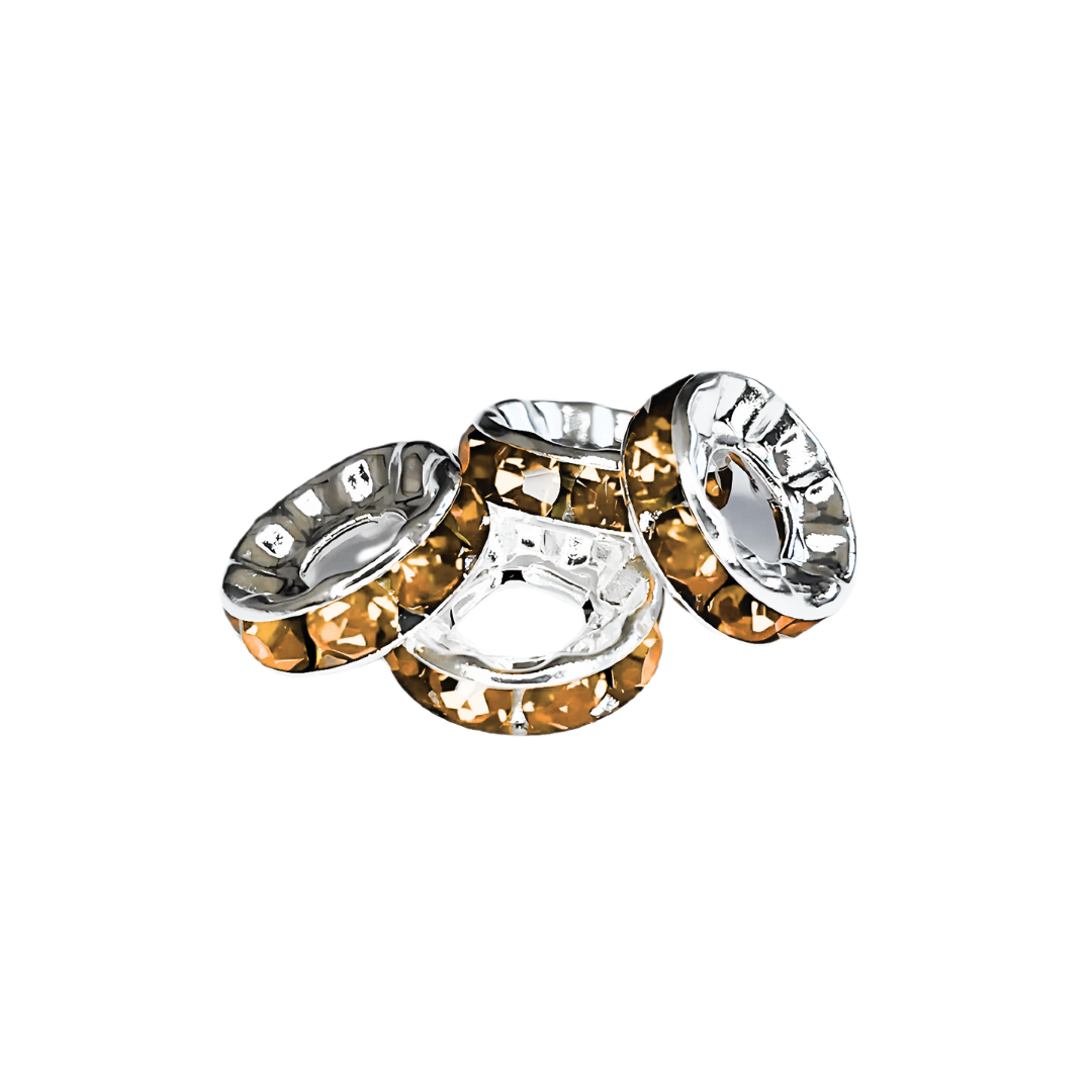 Stress tussenschijfjes oker geel grote opening