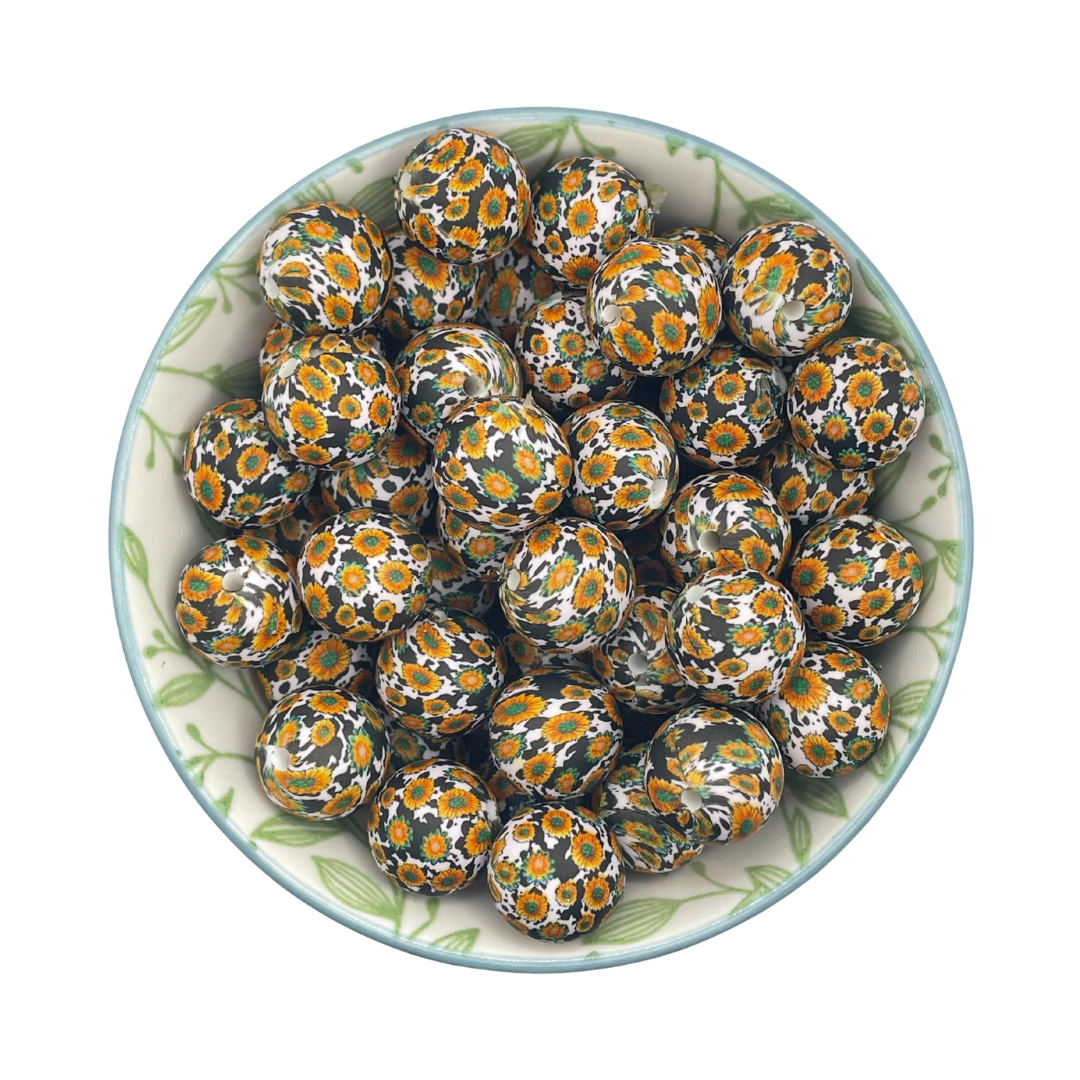 siliconen Printkralen sunflower