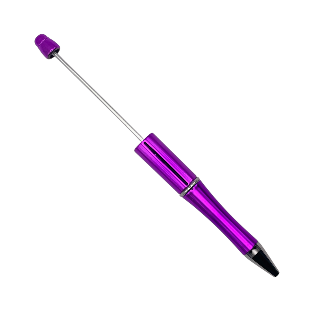 kralen pen glamour paars