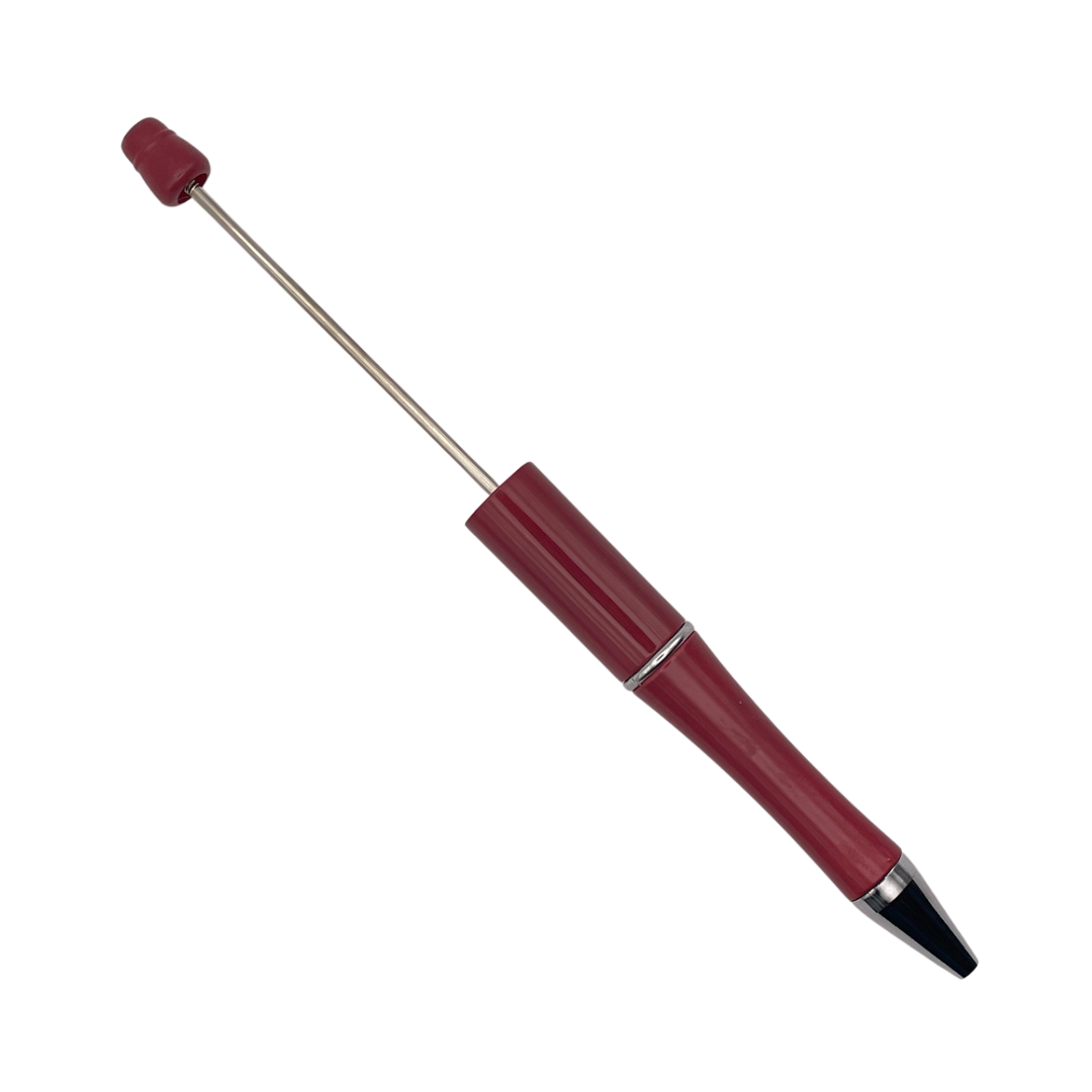 kralen pen burgundy