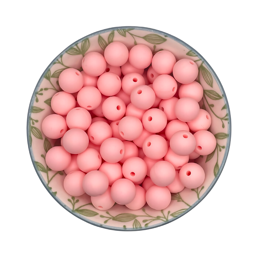 Siliconen Kralen Baby Roze