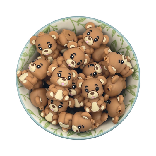 Figuurkralen Beertje Bruin 3D