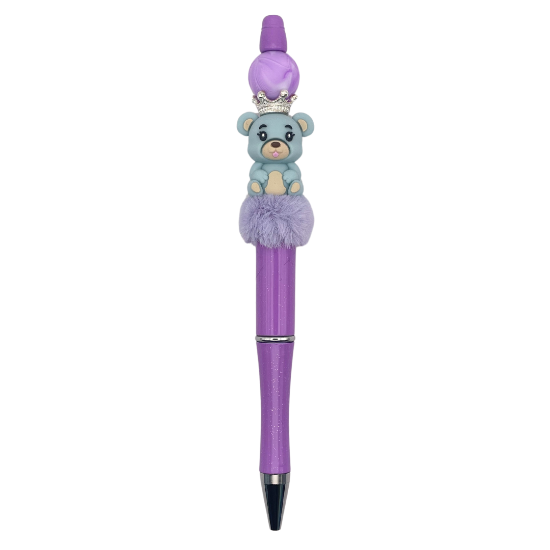 Kralenpen Purple Bear