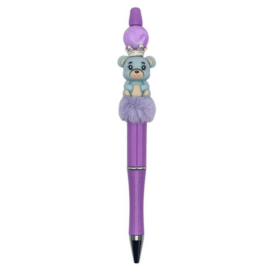 Kralenpen Purple Bear