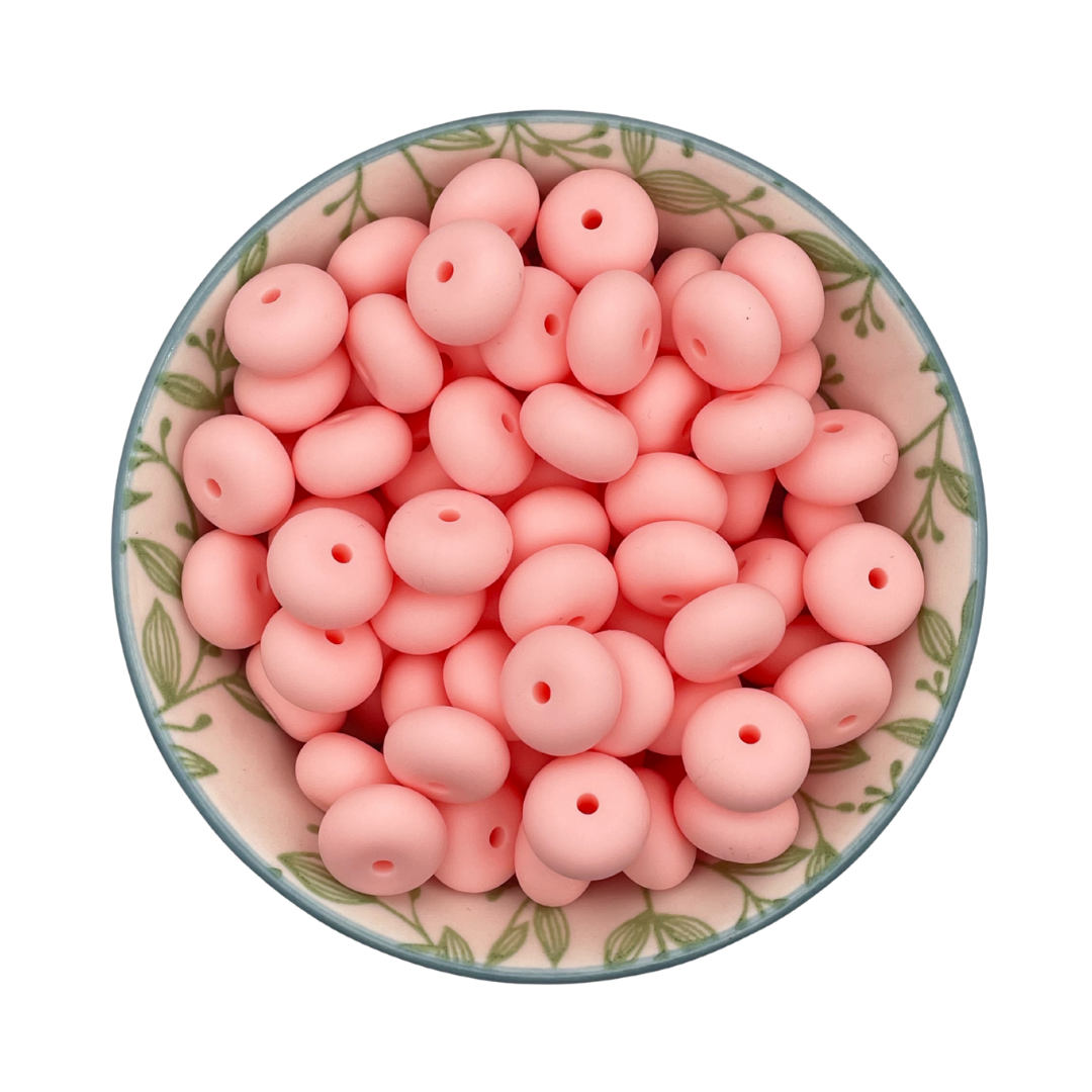 Siliconen kralen abacus baby roze