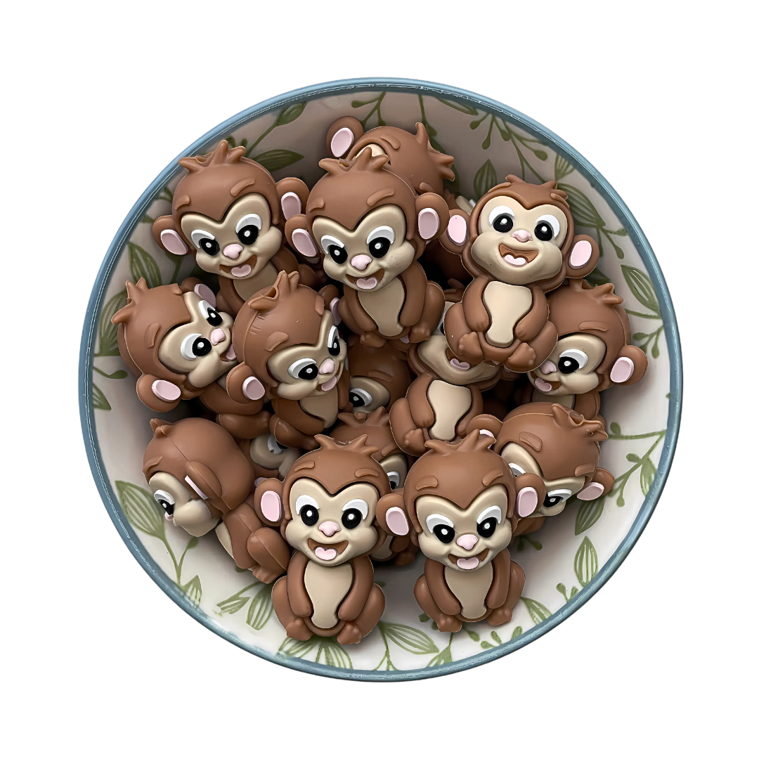 Figuurkralen Aapje Bruin 3D