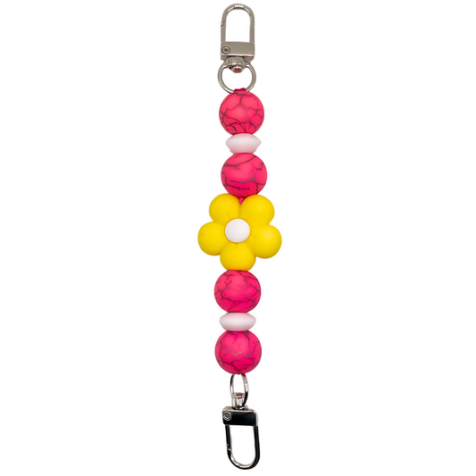 Telefoonkoord Flower Geel