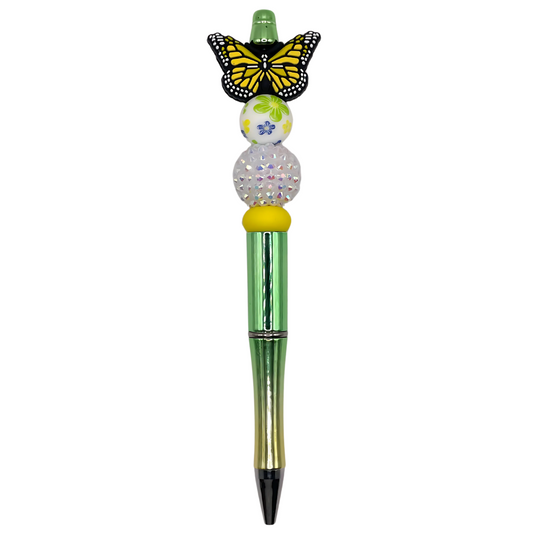 Kralenpen Vlinder Geel