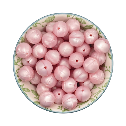 Siliconen Kralen Pink Pearl
