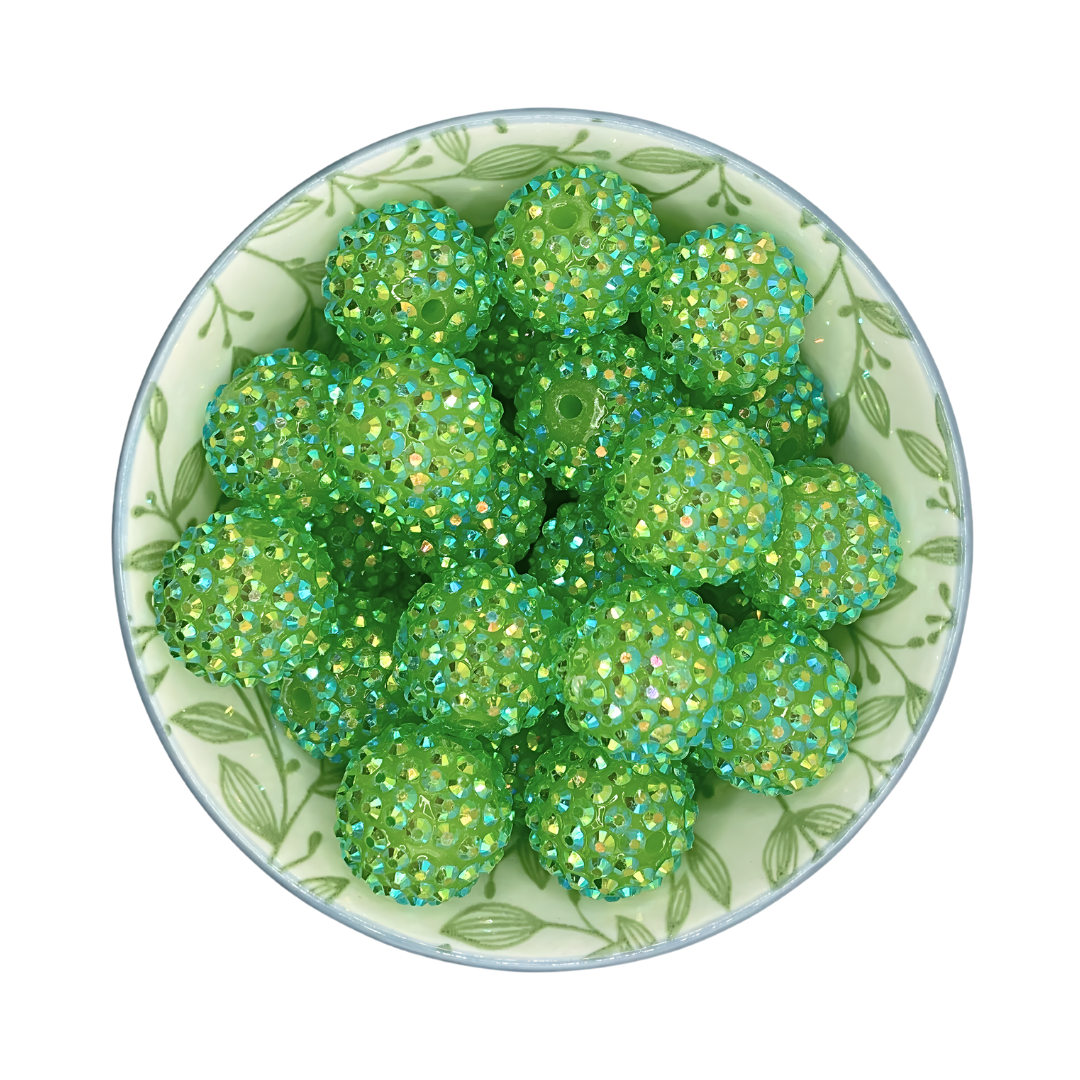 Rhinestone kralen groen